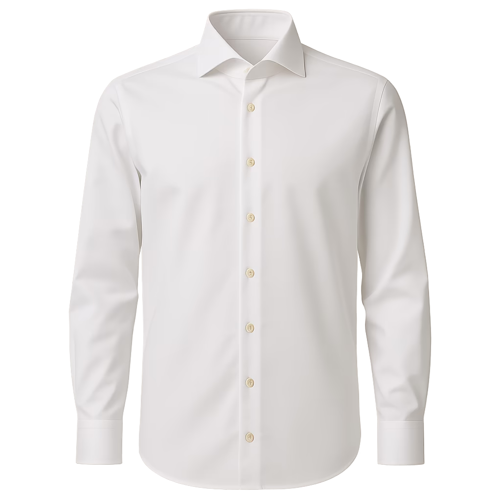 Dressad skjorta med cutaway-krage