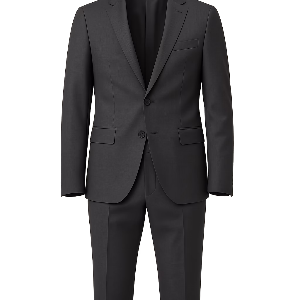 Slim-fit kostym i ull