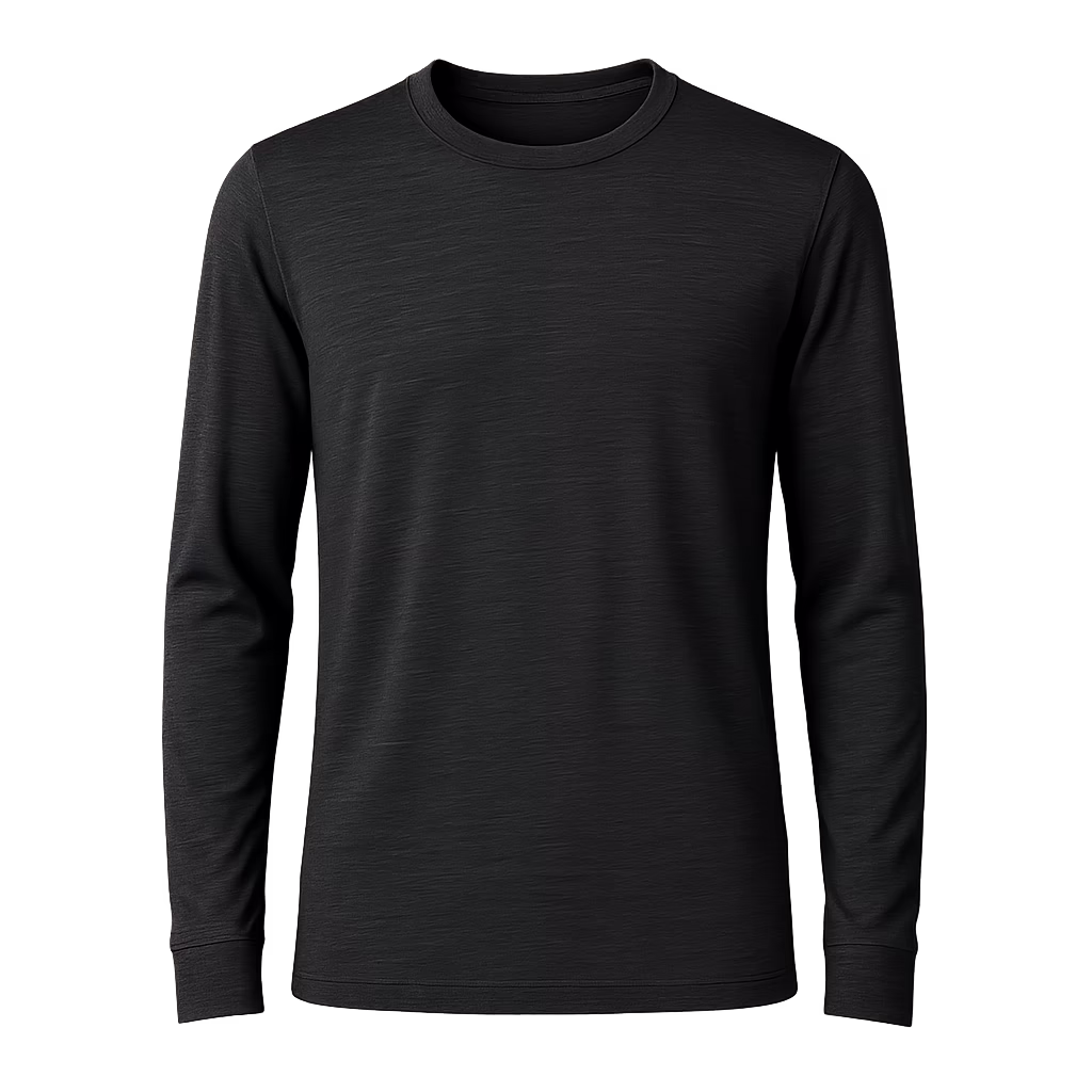 Långärmad T-shirt i merinoull